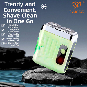 Afeitadora Eléctrica Mini PAKISS al por Mayor - Resistente al Agua IPX7 - Maquinilla de Afeitar Portátil de Viaje para Hombres OEM/ODM - Product Image 3