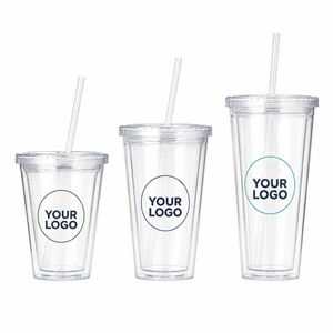 Lot de Gobelets en Plastique Transparent de 32 oz avec Couvercles et Pailles, Sans BPA, Réutilisables pour Café Glacé, Fêtes, Anniversaires, Remise de Diplômes - Product Image 1