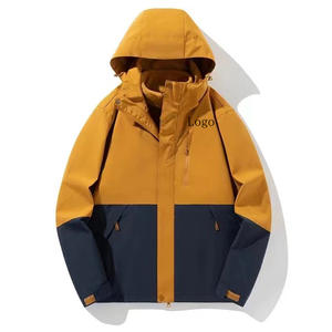 Chaqueta impermeable deportiva con logotipo personalizado para hombre, chaquetas cortavientos ligeras negras para hombre - Product Image 5