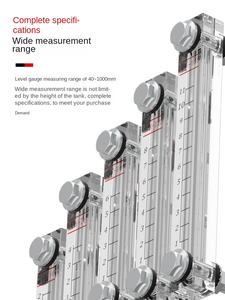 औद्योगिक ग्रेड ऐक्रेलिक फिटिंग जल टैंक स्तर गेज ग्लास ट्यूब तेल सूचक दृष्टि हाइड्रोलिक टैंकों के लिए पारदर्शी खिड़की - Product Image 5