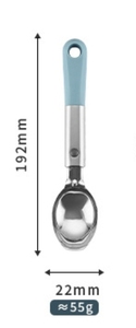 Cuillère à glace en acier inoxydable avec poignée confortable pour servir la crème glacée, les fruits et le yogourt glacé - Product Image 4