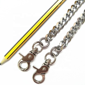 Cadena decorativa para bolso de mano con gancho a presión para ambos extremos, cadenas opcionales, compatible con personalización de aluminio perak teroksidasi - Product Image 4