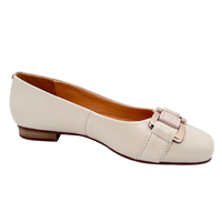 Chaussures plates en cuir plates confortables en cuir véritable 100% personnalisées professionnelles