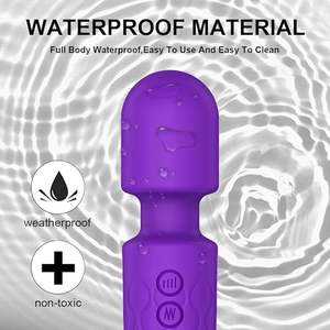 Carga USB explosiva Potente barra AV vibradora 20 Frecuencia 8 Velocidad Impermeable Masturbación Vibrador varita para mujer - Product Image 6