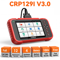 LAUNCH CRP129I V3.0 OBD2 Escáner de Diagnóstico para 4 Sistemas de Automóviles, Versión Mejorada del CRP129i V2.0, Herramientas de Diagnóstico con Pantalla de 5 Pulgadas