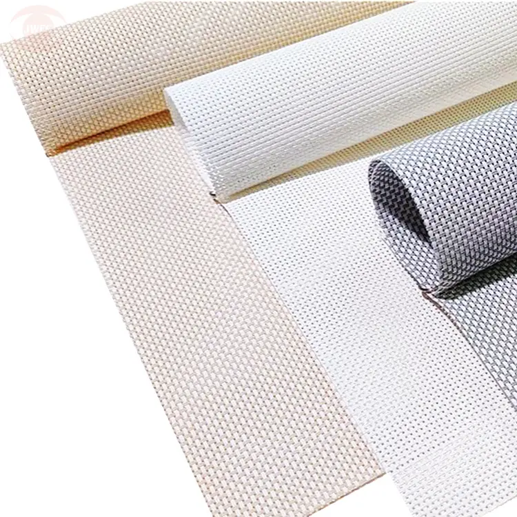 Stor perdeler için sıcak satış fabrika fiyat Polyester kumaş güneş stor perde kumaşlar güneş ekran kumaşlar