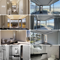 Maison conteneur modulaire de luxe préfabriquée en forme de capsule spatiale pour location en station balnéaire en bord de lac et prête à être expédiée