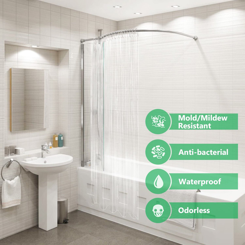 Clear Shower Curtain The One Packing Solution