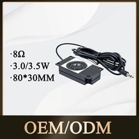 Modul Speaker KBE 80*30mm 8 Ohm 2.0W 99dB Full Range Neodymium Magnetik IP67 Tahan Air Teknologi Dinamis Rongga Persegi Panjang