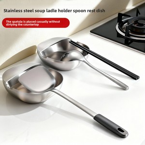 Portautensili in Acciaio Inox 304, Vassoio per Snack, Poggia Cucchiaio, Supporto per Mestolo, Organizzatore Salvaspazio per <span class=keywords><strong>Cucina</strong></span> - Product Image 3