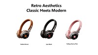 Audífonos Inalámbricos Clásicos Rosados HQ36 con Controlador Dinámico Estéreo LDAC para 6.0 ANC, Carga Tipo-C, 60 Horas de Audio de Alta Resolución