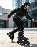 Patins à roulettes professionnels respirants Flying Eagle X5F pour adultes, hommes et femmes, roulements ABEC-7, roues en PU, coque de chaussure transparente