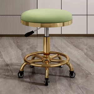 Cheap <b>Adjustable</b> Salon <b>Stool</b> Chair Luxury Modern Dentist Chair Metal Hairdressing Swivel Barber Spa Chairs - Product Image 3