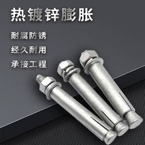 Boulons d'expansion galvanisés à chaud Baifit M10 M12 Grade A Niveau 4.8 en acier au carbone pour applications fixes - Product Image 1