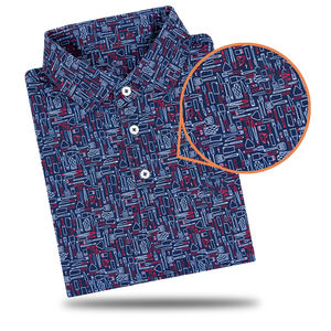 Polo holgado para hombre con logotipo personalizado sublimación poliéster Spandex deportes Golf desgaste - Product Image 6