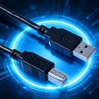 Kabel Printer & Scanner AOTECH USB A ke B 2.0 Kecepatan Tinggi dengan Selubung PVC Konduktor Tembaga Berlapis Timah Panjang 1.5m Garansi 12 Bulan
