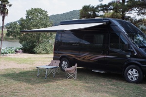 Điện <span class=keywords><strong>RV</strong></span> Side mái hiên với đèn LED hoàn chỉnh <span class=keywords><strong>PVC</strong></span> vải tán cho Camper Motorhome Caravan - Product Image 3