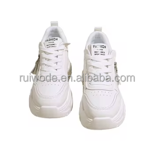 2025 hauteur augmentant semelle épaisse femmes quatre saisons sportif à la mode antidérapant en cuir véritable chaussures supérieures résistant à l'usure - Product Image 5