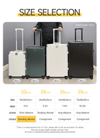 Valise à cadre PC avec logo personnalisé, grande capacité, valise durable avec roulettes silencieuses, design personnalisé, valise de voyage à roulettes