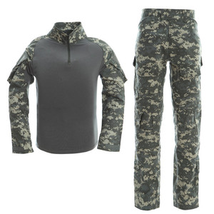 2023 gros OEM personnalisé Camouflage T-shirt formation à manches longues uniforme tactique Camo T-shirt pour hommes - Product Image 3