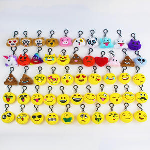 Hayvanlar <span class=keywords><strong>Emoji</strong></span> İfade İfade İfade kolye peluş anahtarlıklar pençe makinesi sevgililer günü hediyesi için oyuncak bebekler - Product Image 5