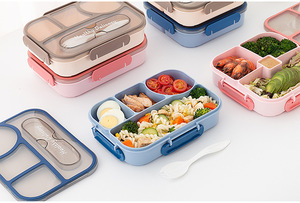 Thiết kế hiện đại 4-ngăn lớn nhựa Hộp Ăn Trưa PP chất liệu lò vi ba và lưu trữ sử dụng cho trẻ em và người lớn - Product Image 6