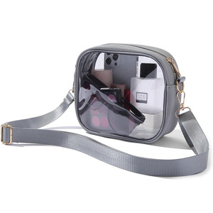 <span class=keywords><strong>Bolso</strong></span> de PVC transparente OEM, <span class=keywords><strong>bolso</strong></span> cruzado transparente aprobado por el estadio para conciertos, <span class=keywords><strong>eventos</strong></span> deportivos, monederos con correas extraíbles para la playa - Product Image 6
