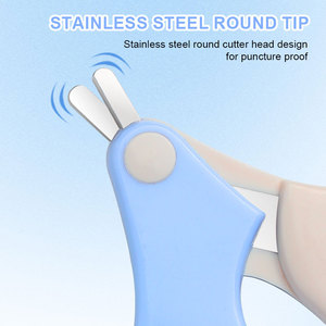 Vente en gros, outil de soin <span class=keywords><strong>des</strong></span> <span class=keywords><strong>ongles</strong></span> <span class=keywords><strong>pour</strong></span> bébé, petits <span class=keywords><strong>ciseaux</strong></span>, pointe ronde bleue, coupe-<span class=keywords><strong>ongles</strong></span> de manucure de sécurité <span class=keywords><strong>pour</strong></span> 0 mois, nourrisson - Product Image 3