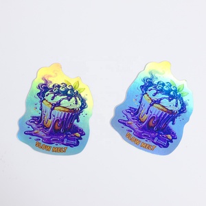 Holographic <strong>Stickers</strong> Custom Logo Die Cut Vinyl <strong>Sticker</strong> Waterproof PVC Decal <strong>Stickers</strong> with Luxury Glitter Foil <strong>Printing</strong> - Product Image 2