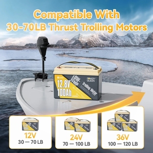 แบตเตอรี่ลิเธียม LiFePO4 12V 100Ah แบบ Deep Cycle - Product Image 3