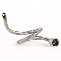 Tuyau de robinet en acier inoxydable durable, résistant aux fuites, conduite d'eau flexible, tuyau d'arrivée d'eau pour évier de cuisine et lavabo de salle de bain