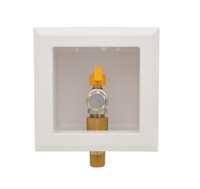 Válvula de bola de latón manual OEM de 1/2 pulgada FIP x 5/8 pulgada para gas/agua con mango, accesorio de fontanería Green Rain