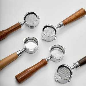 เครื่องชงกาแฟพกพาแบบไม่มีก้นลึก58มม. มี2หูสำหรับ <span class=keywords><strong>faema</strong></span> E61 expobar E61จรวด E61ECM พร้อมด้ามไม้ - Product Image 5