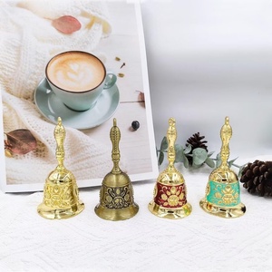 Nuovo Design campanello di chiamata in ottone per animali da compagnia regalo di nozze per la campana a mano degli amici - Product Image 2