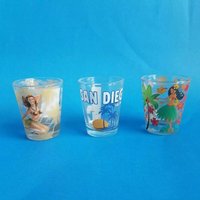 Phong Cách Mới Bán Buôn Một Shot Glass Màu Ánh Sáng Lên Shot Kính Công Viên Shto Kính Lưu Niệm In Ấn