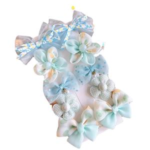 ファッション布甘いヘアアクセサリー10ピース/セットヘアクリップ子供用メッシュ花かわいい赤ちゃん弓ヘアアクセサリー装飾 - Product Image 5