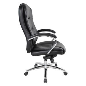 High Quality <b>Black</b> Soft Headrest PU Leather Ergonomic Swivel Tilt Height Adjustable Executive Boss Office <b>Chair</b> - Product Image 4