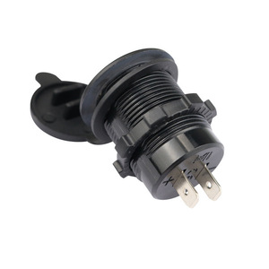 Dual Usb Car Charger 12 24V Fast Charging With <b>Touch</b> <b>Switch</b> - Product Image 1
