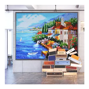 ZF mejor calidad personalizado mosaico pintura al óleo azulejo de la pared <span class=keywords><strong>precio</strong></span> por <span class=keywords><strong>metro</strong></span> cuadrado 3D pared arte decoración mosaico arte murales para la venta - Product Image 2