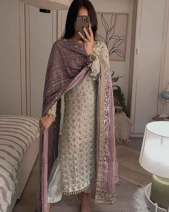 Most Selling Sequence Embroidery Work Salwar Pant with Dupatta for Festival and Special Occasion at Export Price