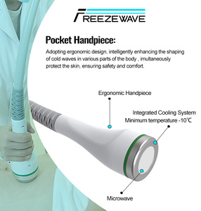 Appareil de remodelage corporel Freezewave 2450 MHz à double applicateur pour raffermissement cutané et lissage de la cellulite – Équipement de salon - Product Image 5