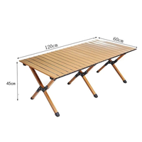Tables pliantes d'extérieur en acier au carbone, design moderne et épuré, portables pour le camping, les pique-niques et la vente ambulante