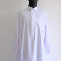 Thobe pour hommes de Dubaï, couleur unie respirante, Qatar Daffah, vente en gros, Khamis marocain, vêtements décontractés islamiques pour hommes arabes
