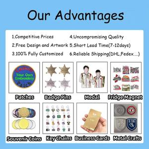 شارات تقليد ذهبية ممتازة من الساتان مطلية بالكهرباء جوائز الشركات تصميم مخصص المينا - Product Image 6