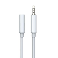 Adaptor Audio 3.5mm Male to Female, Mendukung Panggilan Mikrofon & Kontrol Kabel, Kabel Ekstensi Suara Hi-Fi untuk Headset Laptop Smartphone