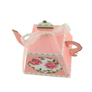 Caja de caramelos de tetera con cinta, cajas de embalaje de pastel para boda, recuerdos de Baby Shower, suministros de recuerdos de cumpleaños - Product Image 4