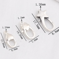 S925 argent Sterling pêche coeur fleur étoile motif homard fermoir crochets pour faire collier Bracelet chaînes connecteur résultats