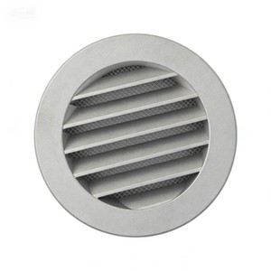 Grille d'aération ronde en métal à installation facile avec maille <span class=keywords><strong>de</strong></span> protection pour ventilateurs <span class=keywords><strong>de</strong></span> salle <span class=keywords><strong>de</strong></span> bain et sèche-<span class=keywords><strong>linge</strong></span> - Product Image 1