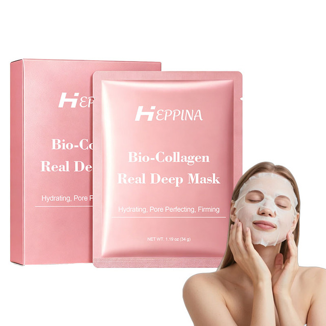 OEM Bio-Collagen Real Deep Mask Hydrating Overnight Hydrogel Face Mask Pore Minimizing  Elasticity Plumping Travel Essentials