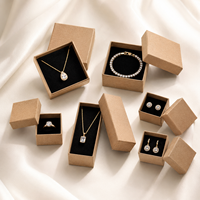 Boîte à bijoux élégante et écologique en papier rigide recyclé, fermeture magnétique, doublure en éponge, vernie, pour boucles d'oreilles, bagues, pendentifs